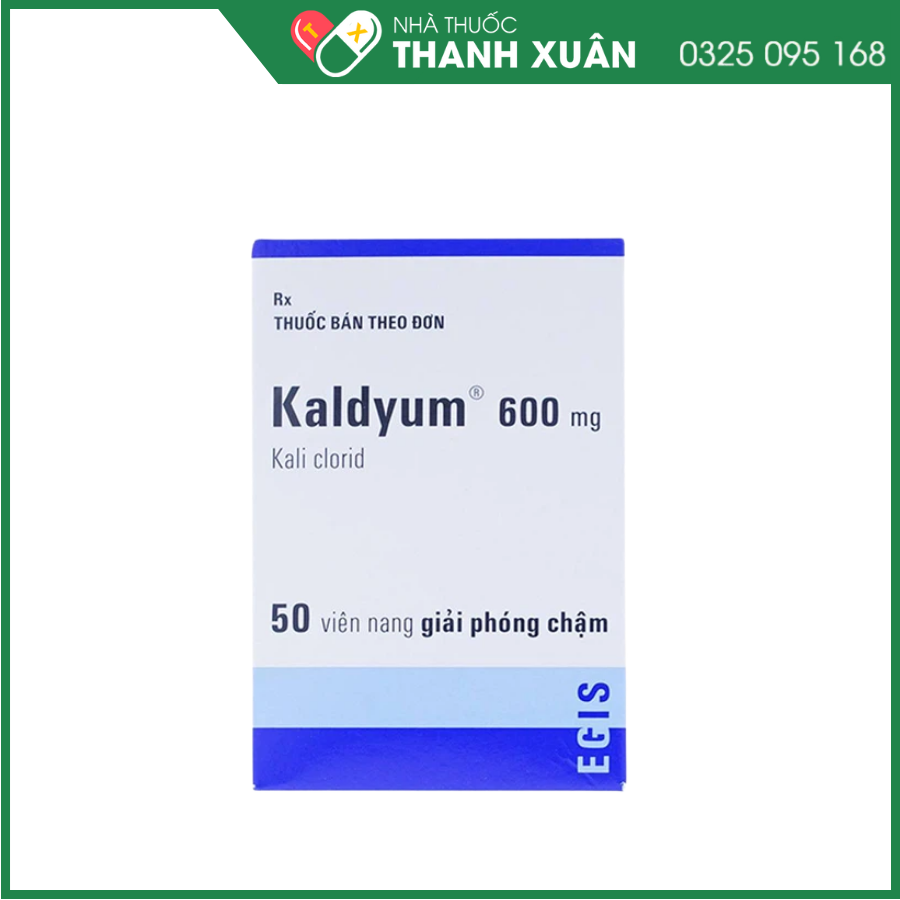 Kaldyum 600mg phòng và trị giảm kali máu lọ